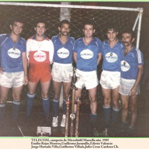 1-telecom campeon de mixrofutbol,marsella 1985